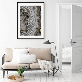Plakat - Abstrakcja linii (A4)