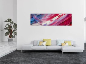 Obraz - różowo - niebieskie kolory (170x50 cm)