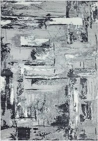 Dywan abstrakcyjny - 200x290cm - szary, biały, srebrny, czarny - Orion Décor