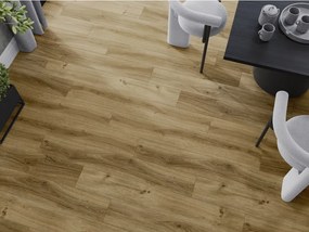 Mexen Amsterdam próbka paneli winylowych SPC 6,5 mm, podkład IXPE 1,5 mm, 4 V-Fuga, Dąb - F1042-S