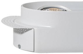 Zestaw 6 okrągłych reflektorów wpuszczanych białych GU10 70mm 2-punktowe - Hubs Oswietlenie wewnetrzne