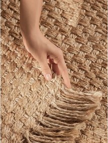 Dywan z juty dwustronny/tkany ręcznie w naturalnym kolorze 160x230 cm Fjord – Hanse Home