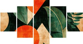 Obraz - Geometryczne motywy naturalne II. (125x70 cm)
