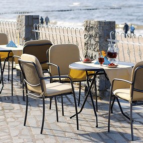 Stół zawiasowy Dine &amp; Relax 85 cm pizarra / antracyt PATIO