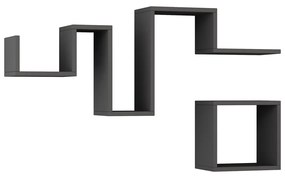 Półka Follow Anthracite, 2 szt.