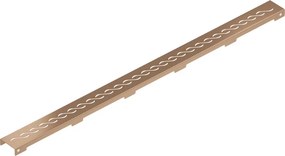 Mexen Flat M18 maskownica do odpływu liniowego 100 cm, miedź szczotkowana - 1C23100