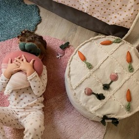 Kremowy dziecięcy worek do siedzenia Tic-Tac-Toe – Lorena Canals
