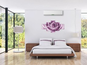 Obraz szczegółu kwiatu róży (125x70 cm)