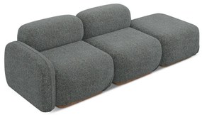 Szary szezlong modułowy (lewostronny) Ailani – Makamii