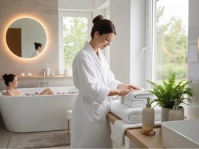 Ręcznik MONEA 50x100 cm biały, 100% bawełna