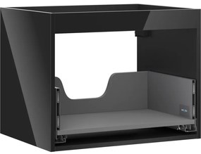 Mexen Box-A korpus szafki podumywalkowej 60 cm, 1 szuflada, czarny połysk - 91AX0-0600-470-1-70