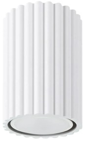 Plafon KARBON 10 biały ryflowany SOLLUX  LIGHTING