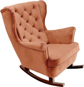 Fotel Relax z Tapicerowanym Siedzeniem i Podłokietnikami, Fotel TV 102x81x95cm Pomarańczowy_29823