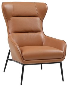 Fotel z bawolej skóry camelowy – DINNIA