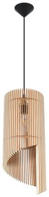 Drewniana nowoczesna lampa wisząca - 2X EX551 T4-P11