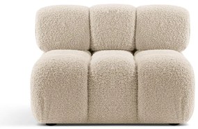 Beżowy moduł sofy z materiału bouclé (moduł środkowy) Bellis – Micadoni Home