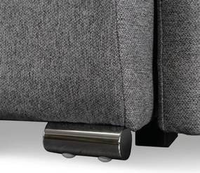 Sofa z Funkcją Spania ARIA Wersalka Rozkładana Dwuosobowa Szara Nowoczesna do Salonu