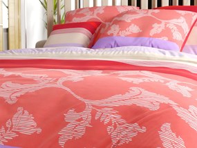 PrzytulneMieszkanie.pl PrzytulneMieszkanie.pl Pościel z bawełny Renforcé IMARA czerwona Rozmiar pościeli: 2 szt 80 x 80 cm | 200 x 200 cm