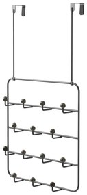 Czarny metalowy wieszak na drzwi 36 cm Estique – Umbra