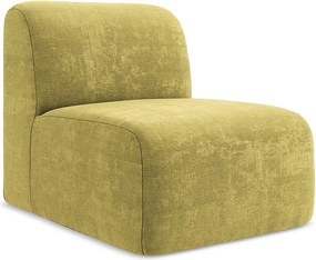 Moduł - z tkaniny szenilowej - limonkowy - LANI