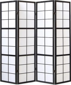 Przegroda pokojowa 176x175x2,2 cm czarna Shoji