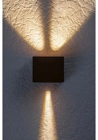 Rabalux 77169 zewnętrzna lampa ścienna LEDHallstatt, 10 W, brązowa