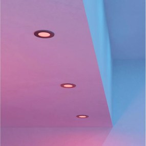Eglo 901434 - ZESTAW 3x LED RGBW, oświetlenie sufitowe z podświetleniem FUEVA-Z LED/2,8W/230V 8,8cm IP44 chrom