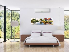 Obraz holenderskich młynów (170x50 cm)