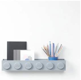 Dziecięca szara półka ścienna LEGO® Sleek