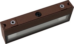 Nowoczesna lampa ścienna brązowo-rdzawa z LED IP65 - Hannah