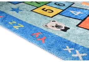Niebieski dziecięcy dywan do zabawy odpowiedni do prania 80x120 cm Hopscotch Blue – Vitaus