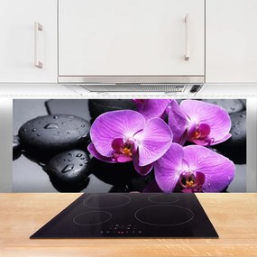 Panel nad blat kuchenny Elegancki Rozkwit Kwiatu