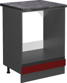 Szafka kuchenna czerwony 60x60x81.6 r-line