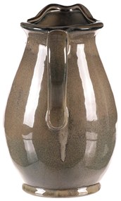 Dzbanek ceramiczny szary, 18 x 20 x 28 cm, duży, 28 cm