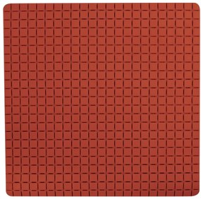 Spirella Antypoślizgowa mata prysznicowa QUADROPremium, terakota, 54 x 54 cm
