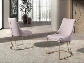 Krzesło z tkaniny w kolorze szarym 4182 ANGEL CERDA