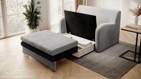 Sofa rozkładana z funkcją spania ARIO jasnoszara/szara ELTAP