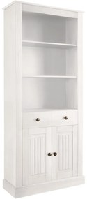 Biały regał z litego drewna sosnowego 181x31 cm Mille – Støraa