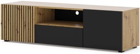 Szafka rtv z lamelowym frontem 150 cm - Aldo 7X