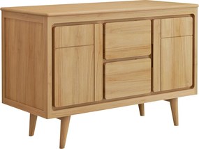 Szafka pod umywalkę na nóżkach z drewna tekowego - 120 cm - BINTUNI
