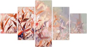 Obraz - Malowanie pastelami jesieni (125x70 cm)