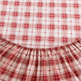 PrzytulneMieszkanie.pl Prześcieradło z mikrofibry TARTAN HEART kolorowe 180x200 cm