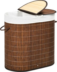 HOMCOM Kosz na pranie z pokrywą