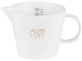 Biały porcelanowy dzbanek na mleko ADD A LITTLE LOVE