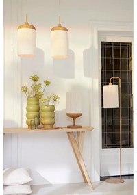 Lampa stołowa w naturalnym kolorze z tekstylnym kloszem (wysokość 50 cm) Dania – Light &amp; Living