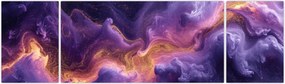 Obraz - Fioletowa Mgławica (170x50 cm)