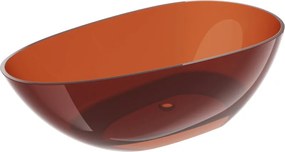 Mexen Glass wanna wolnostojąca transparentna 170 x 85 cm, earth, korek chrom - 58061708505
