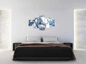 Obraz - Fale z marmuru (125x70 cm)