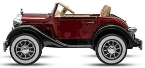 Baby Mix Samochód elektryczny dla dzieci Retro 4 x 4, czerwony