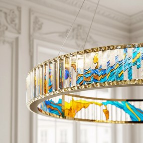 LAMPA SUFITOWA WISZĄCA LED APP1748-CP 60CM